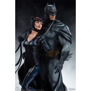 BATMAN AND CATWOMAN DIORAMA - DC COMICS - SIDESHOW