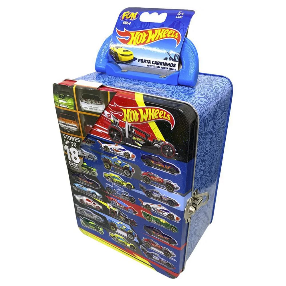 Porta 44 Carrinhos e Pista - Hot Wheels - Fun Divirta-se Escala