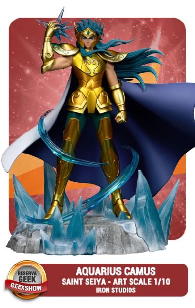 VOUCHER DE RESERVA AQUARIUS CAMUS - SAINT SEIYA - ART SCALE 1/10 - IRON STUDIOS