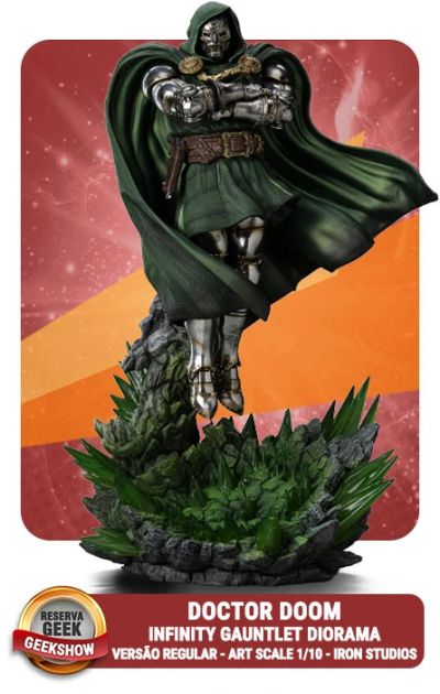 VOUCHER DE RESERVA DOCTOR DOOM - INFINITY GAUNTLET DIORAMA - VERSÃO REGULAR - 1/10 - IRON STUDIOS
