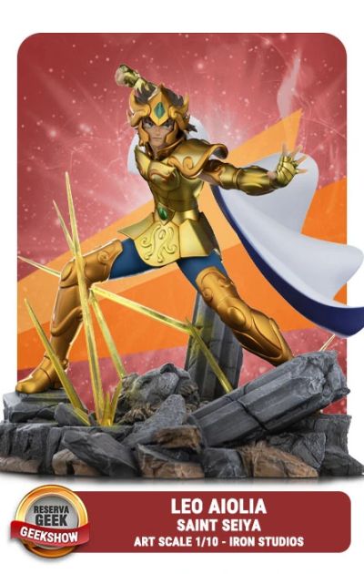 VOUCHER DE RESERVA LEO AIOLIA - SAINT SEIYA -  ART SCALE 1/10 - IRON STUDIOS