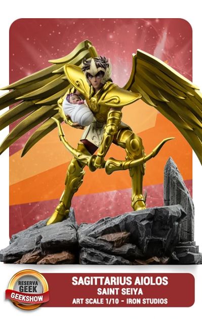 VOUCHER DE RESERVA SAGITTARIUS AIOLOS - SAINT SEIYA - ART SCALE 1/10 - IRON STUDIOS