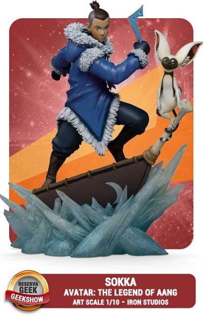 VOUCHER DE RESERVA SOKKA - AVATAR: THE LAST AIRBENDER - ART SCALE 1/10 - IRON STUDIOS