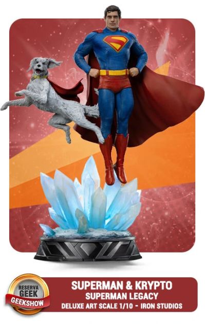 VOUCHER DE RESERVA SUPERMAN & KRYPTO - SUPERMAN LEGACY MOVIE - ART SCALE 1/10 - IRON STUDIOS