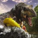 VOUCHER DE RESERVA T-REX RIVER SCENE - JURASSIC WORLD REBIRTH - DEMI SCALE 1/20 - IRON STUDIOS