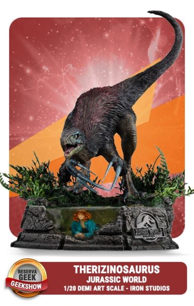 VOUCHER DE RESERVA THERIZINOSAURUS - JURASSIC WORLD: DOMINION -  DEMI SCALE 1/20 - IRON STUDIOS